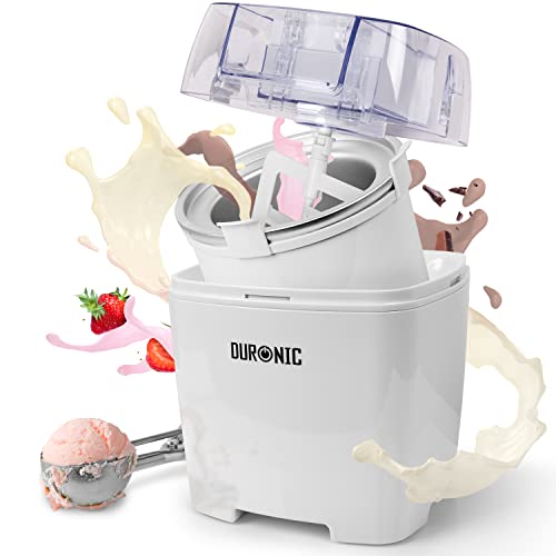 Duronic IM540 Heladera con bol de congelación de 1.5L para hacer helados en 15 a 30 min | Gran potencia | Incluye pala y accesorios | Desmontable y facil de limpiar | Helados caseros sorbete y yogur