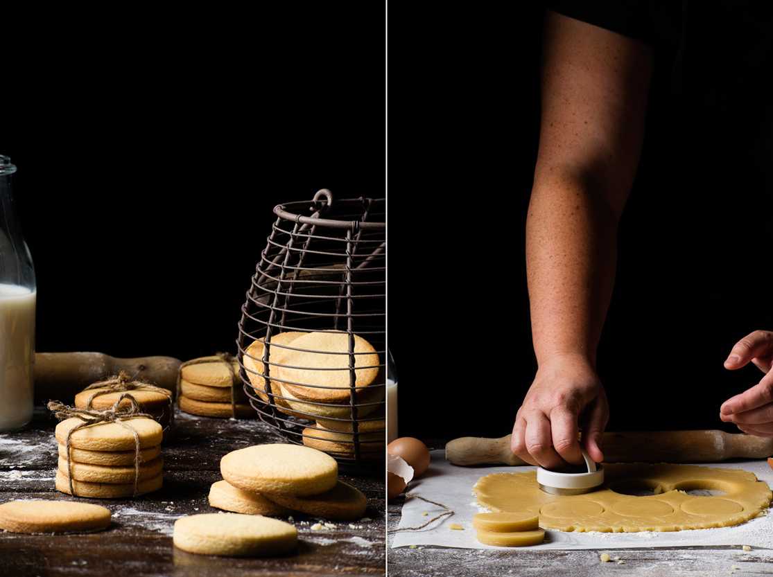 Ingredientes para hacer galletas de mantequilla