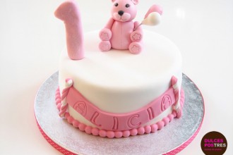 Tarta creativa con fondant