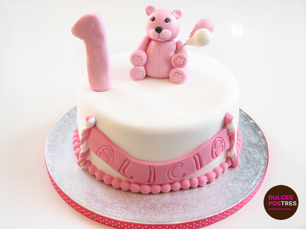 Tarta creativa con fondant