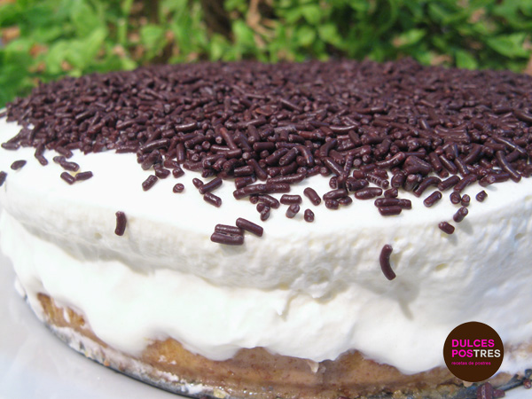 Tarta de chocolate blanco