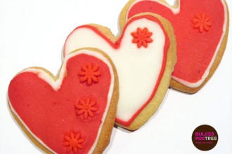 Galletas decoradas para San Valentín