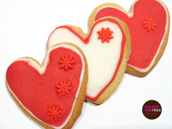 Galletas decoradas para San Valentín