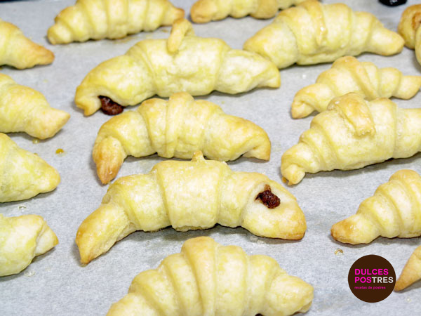 mini-croissants despues de hornear