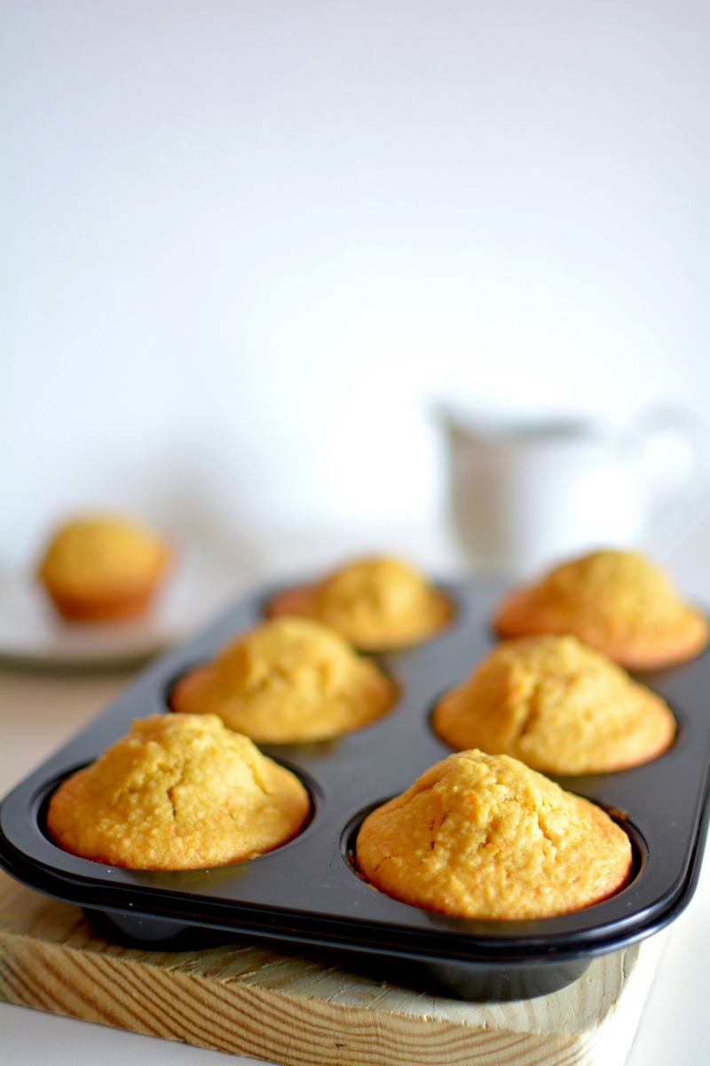 Muffins de coco con zanahoria