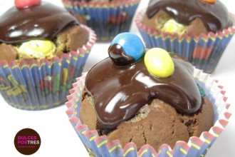 Receta Muffins de Chocolate con mms