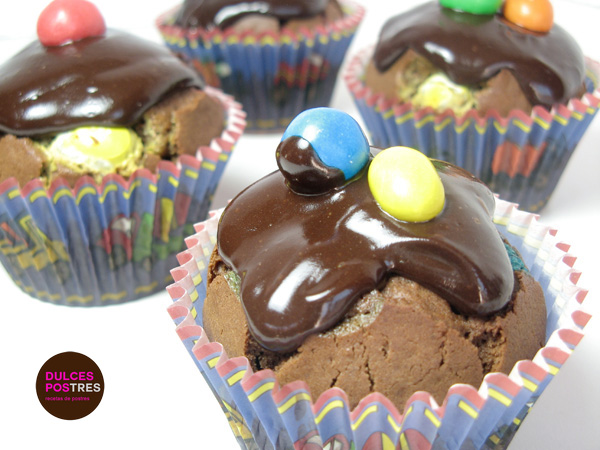 Receta Muffins de Chocolate con mms