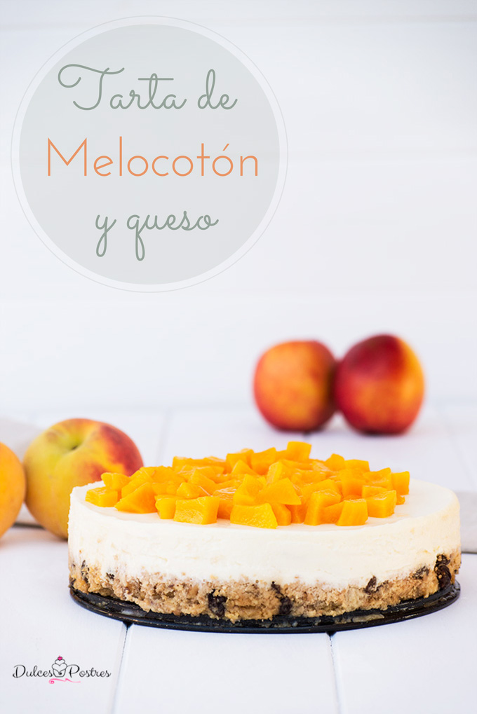 tarta de melocotón y queso 