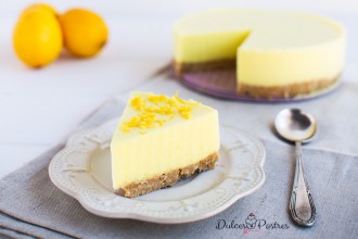 Receta de tarta de limon fria