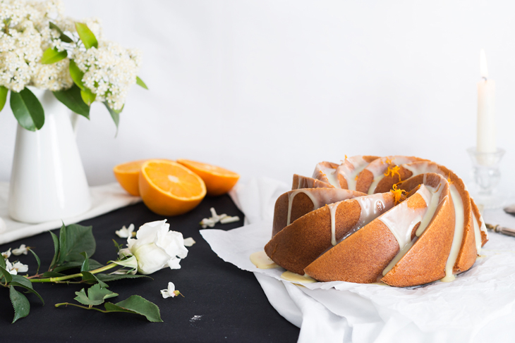 Receta de Bundt cake de naranja