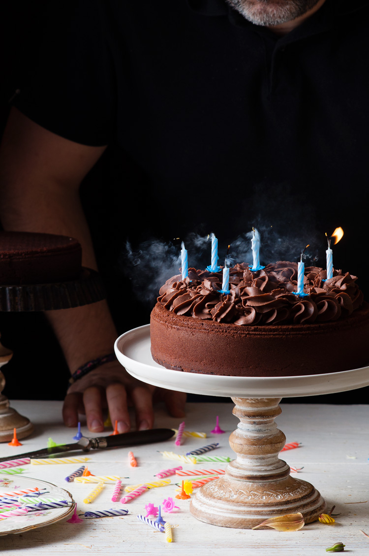 Tarta de Cumpleaños de Chocolate  Receta Fácil de